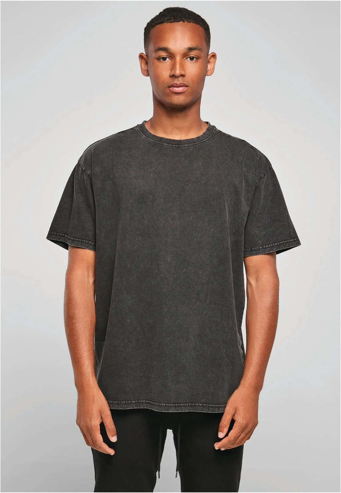 T-Shirt aus dickem, verwaschenem Stoff