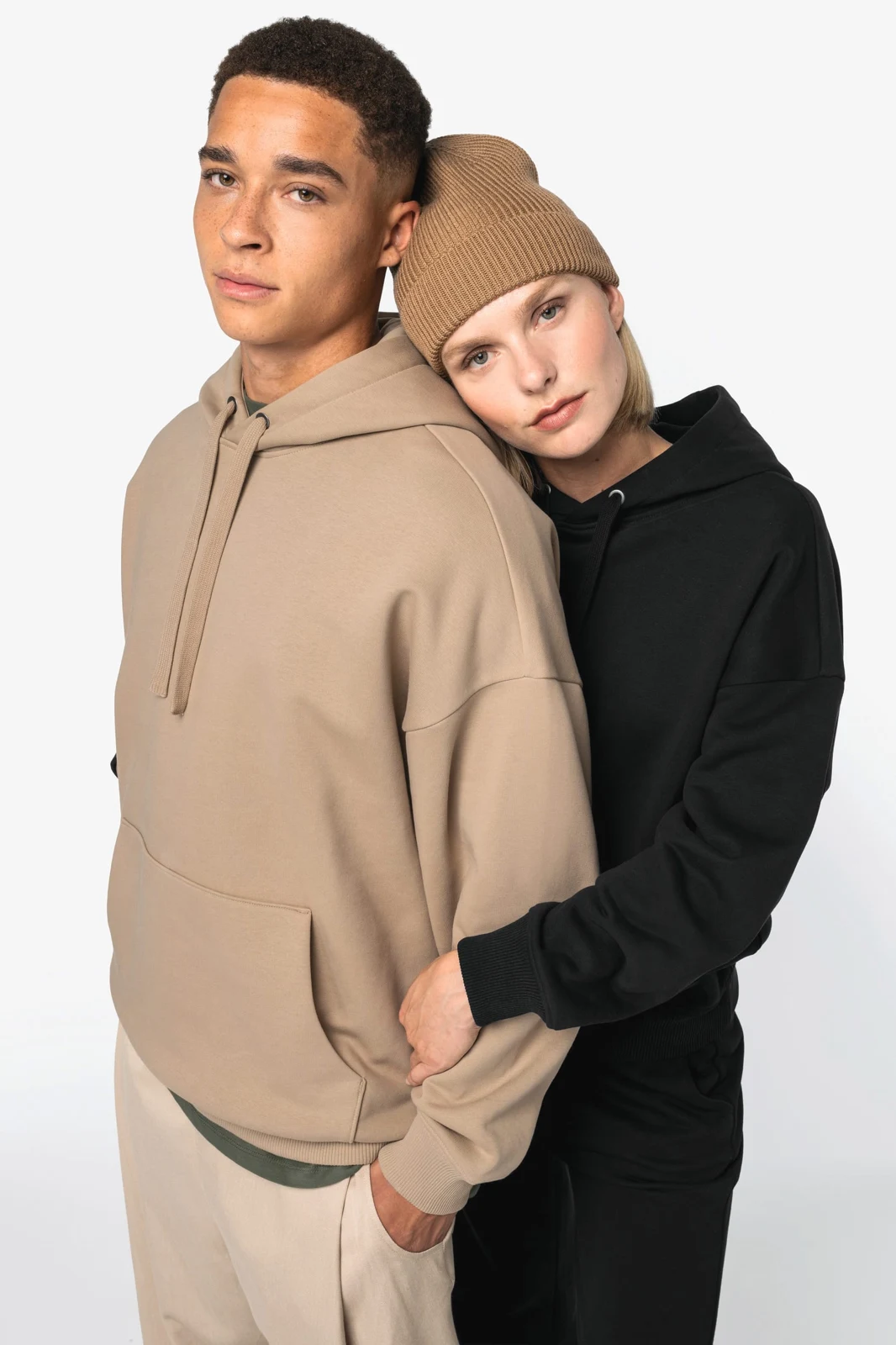Umweltfreundliches Oversize Unisex-Kapuzensweatshirt