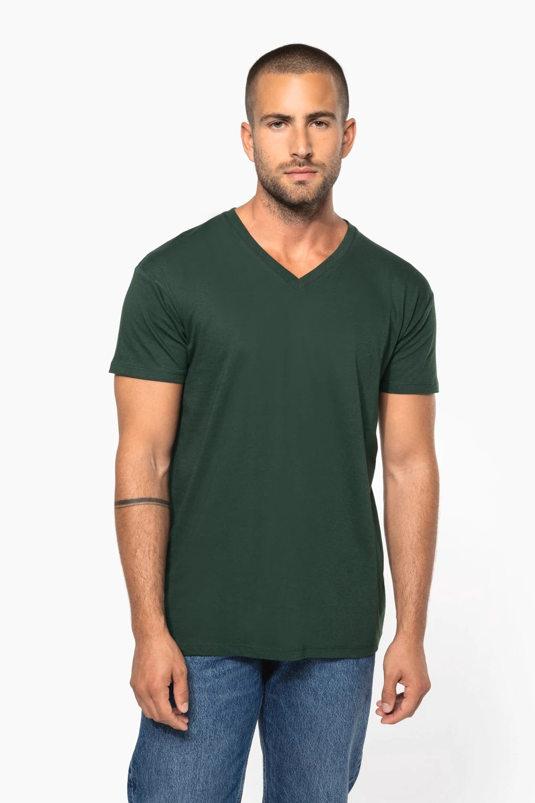 Herren-T-Shirt Bio 150 mit V-Ausschnitt