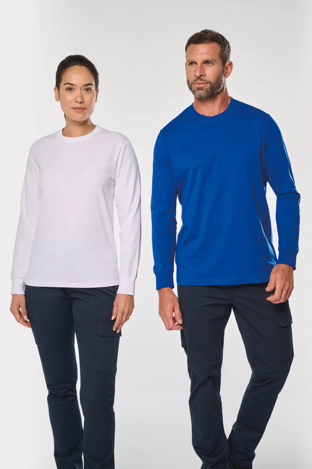 Umweltfreundliches Unisex-T-Shirt mit langen Ärmeln