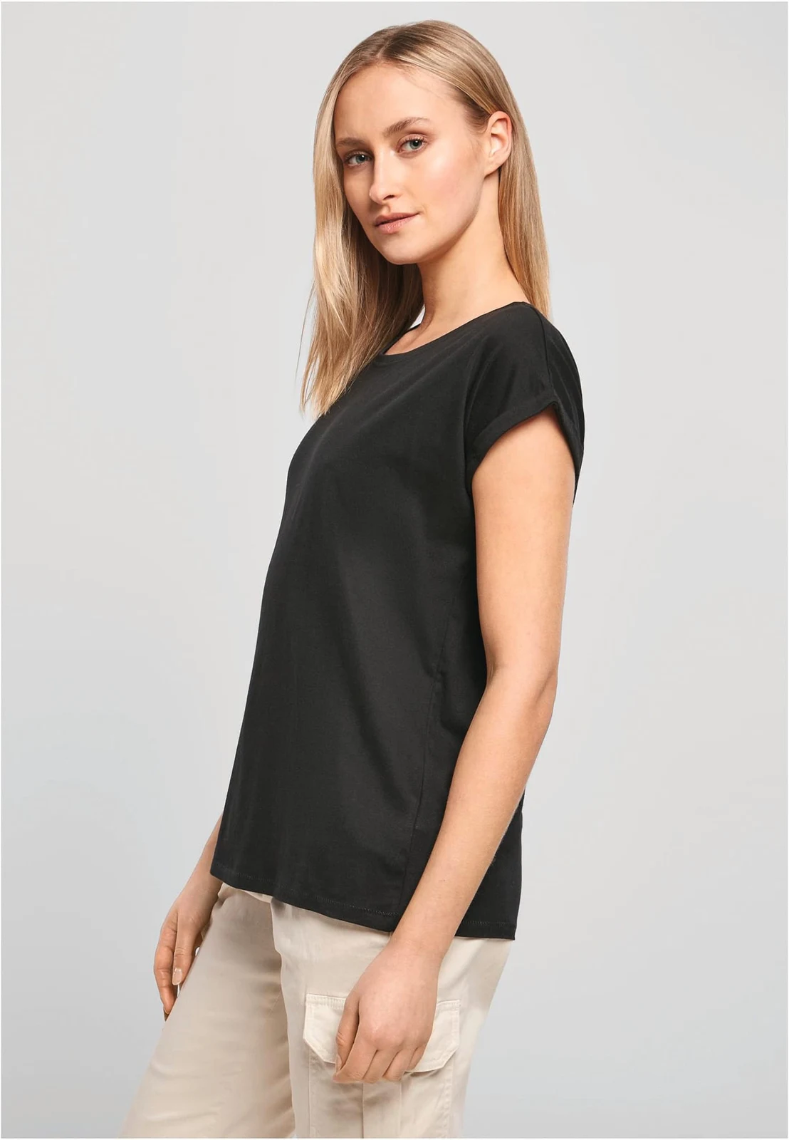 Damen-T-Shirt mit Reversärmeln