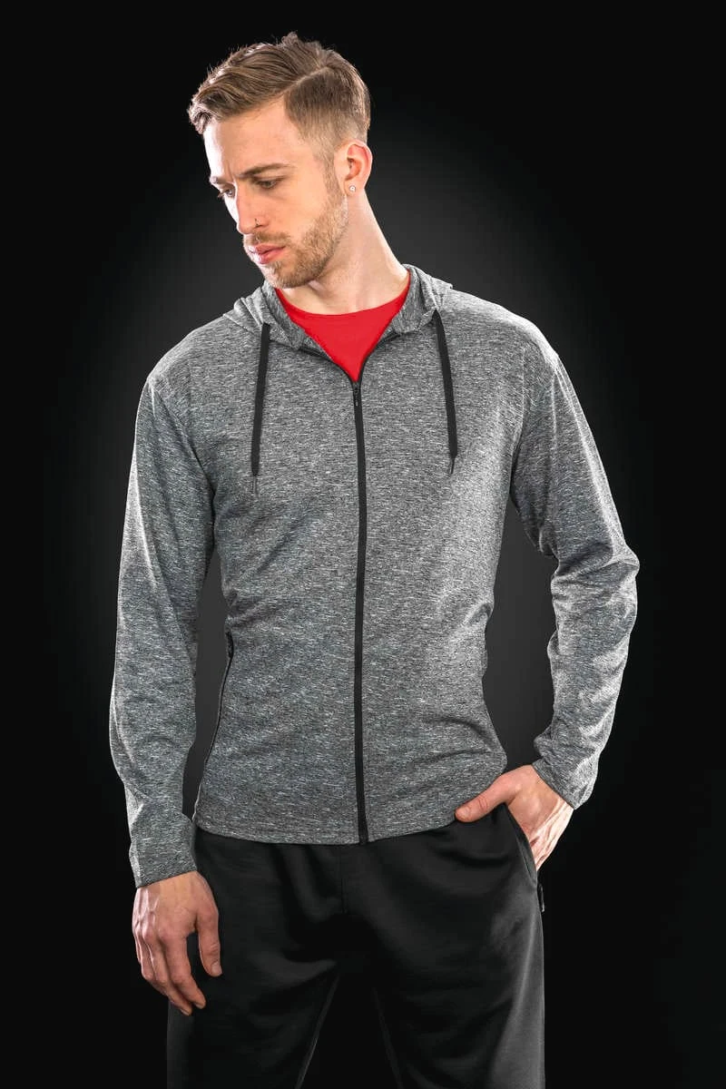 Mens hooded tee-jacket