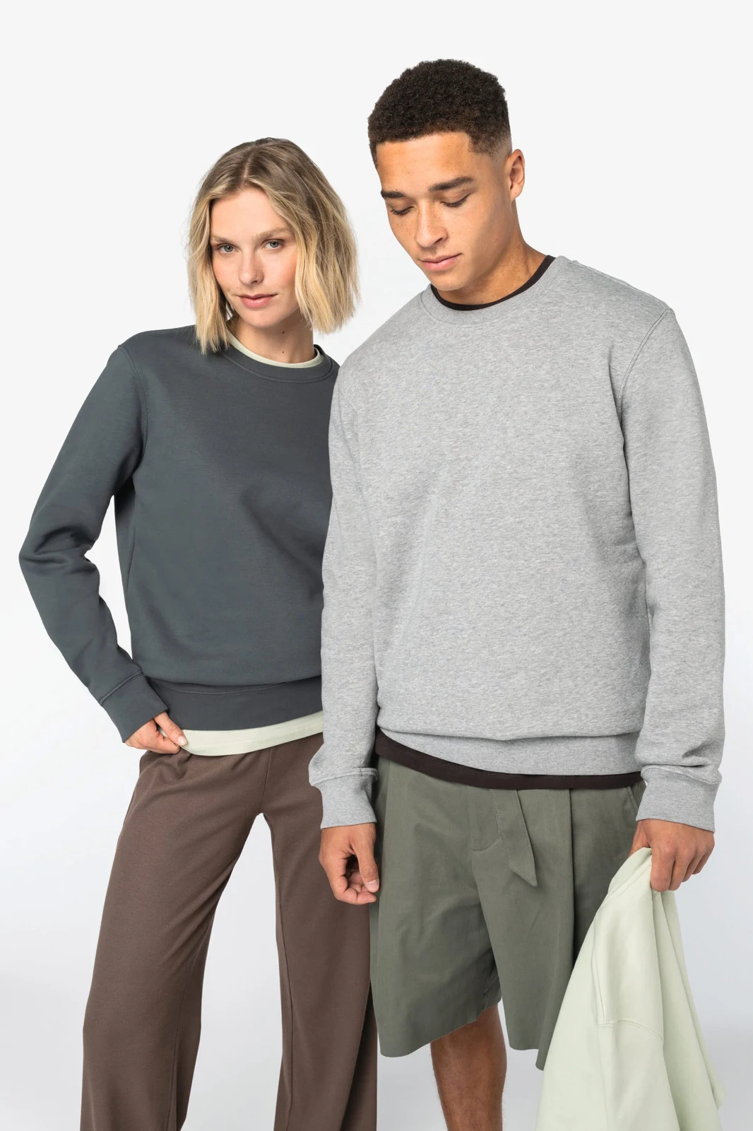 Umweltfreundliches Unisex-Sweatshirt mit Rundhalsausschnitt