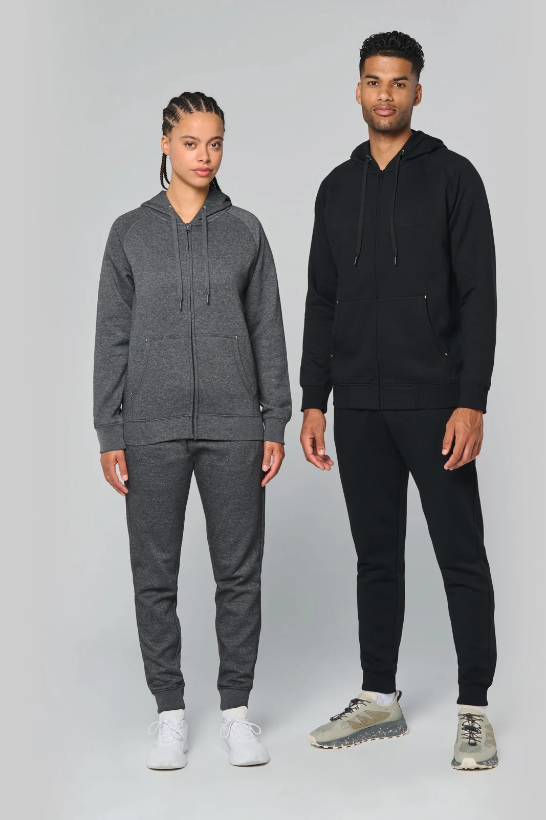 Unisex-kapuzenjacke mit zipper