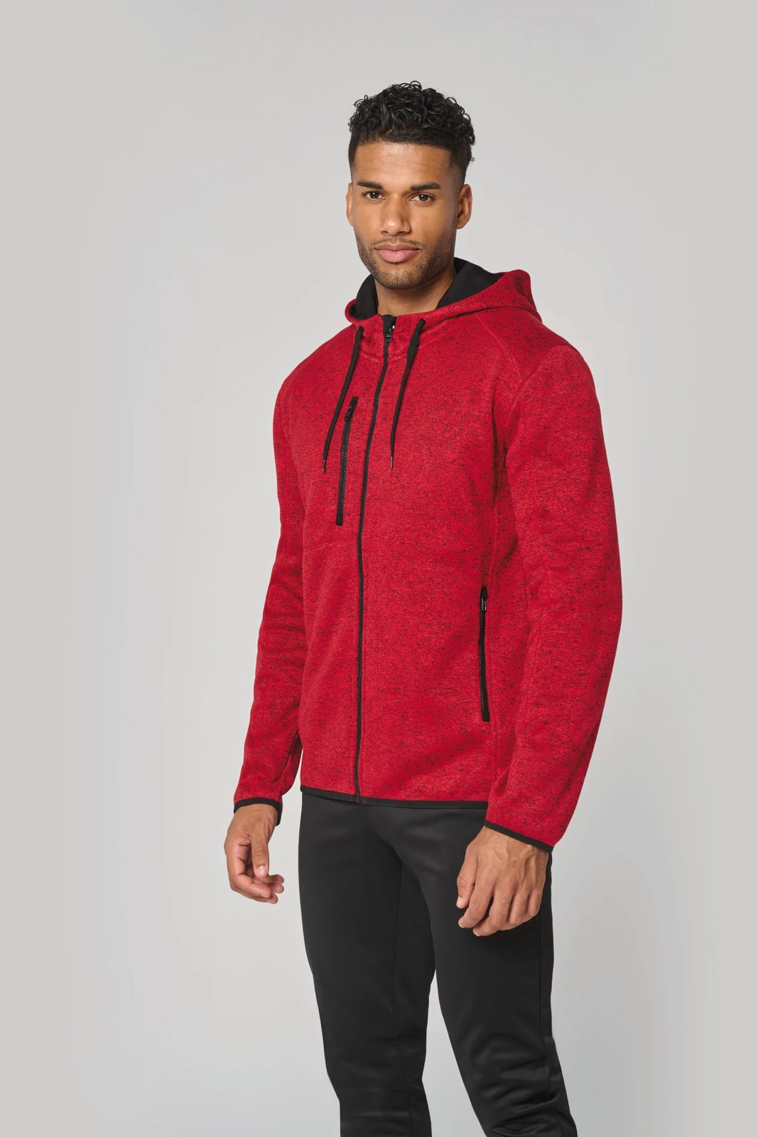 Herren-Hoodie aus Chiné