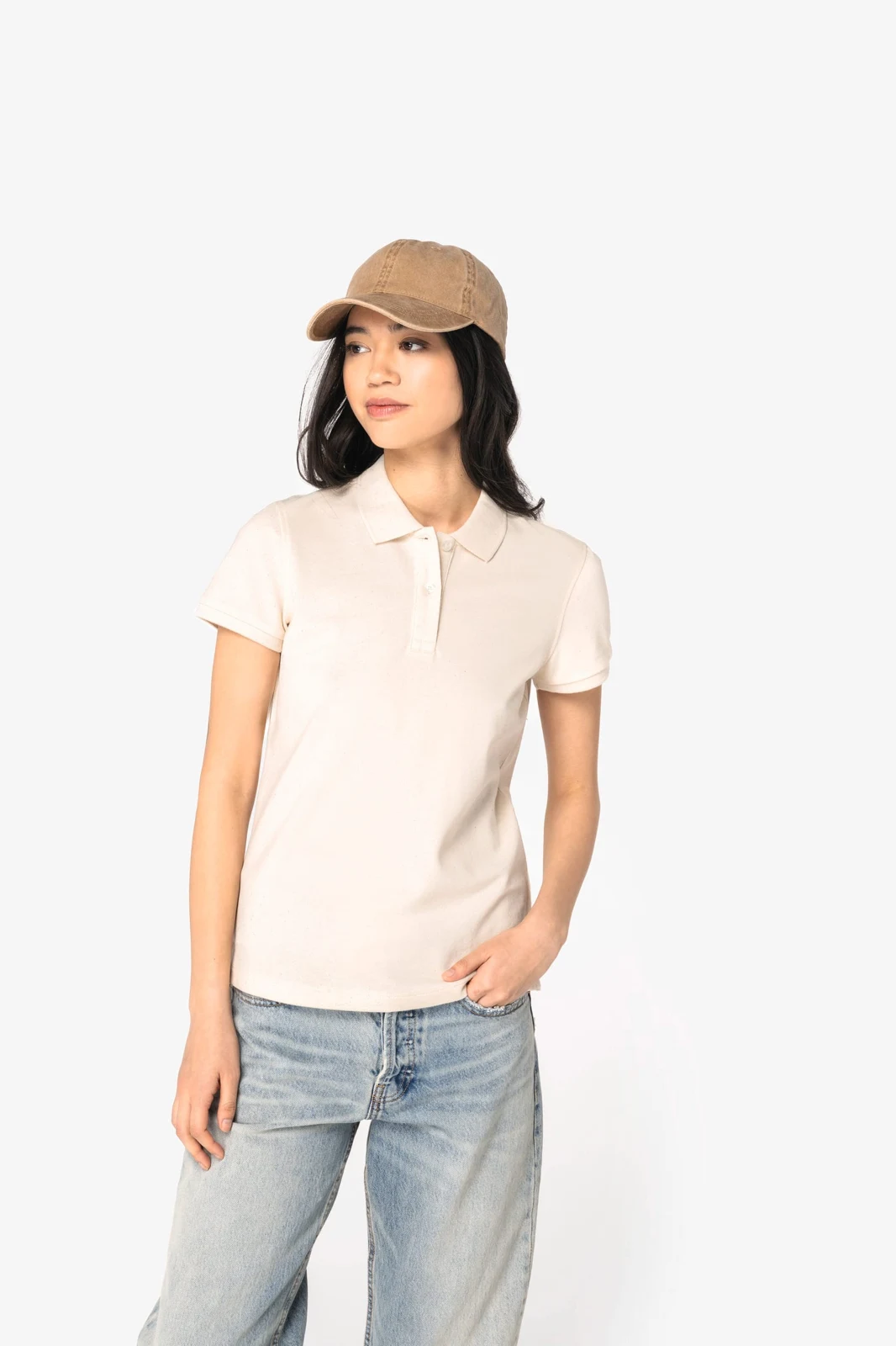 Umweltfreundliches Polohemd aus Pikeetrikot für Damen