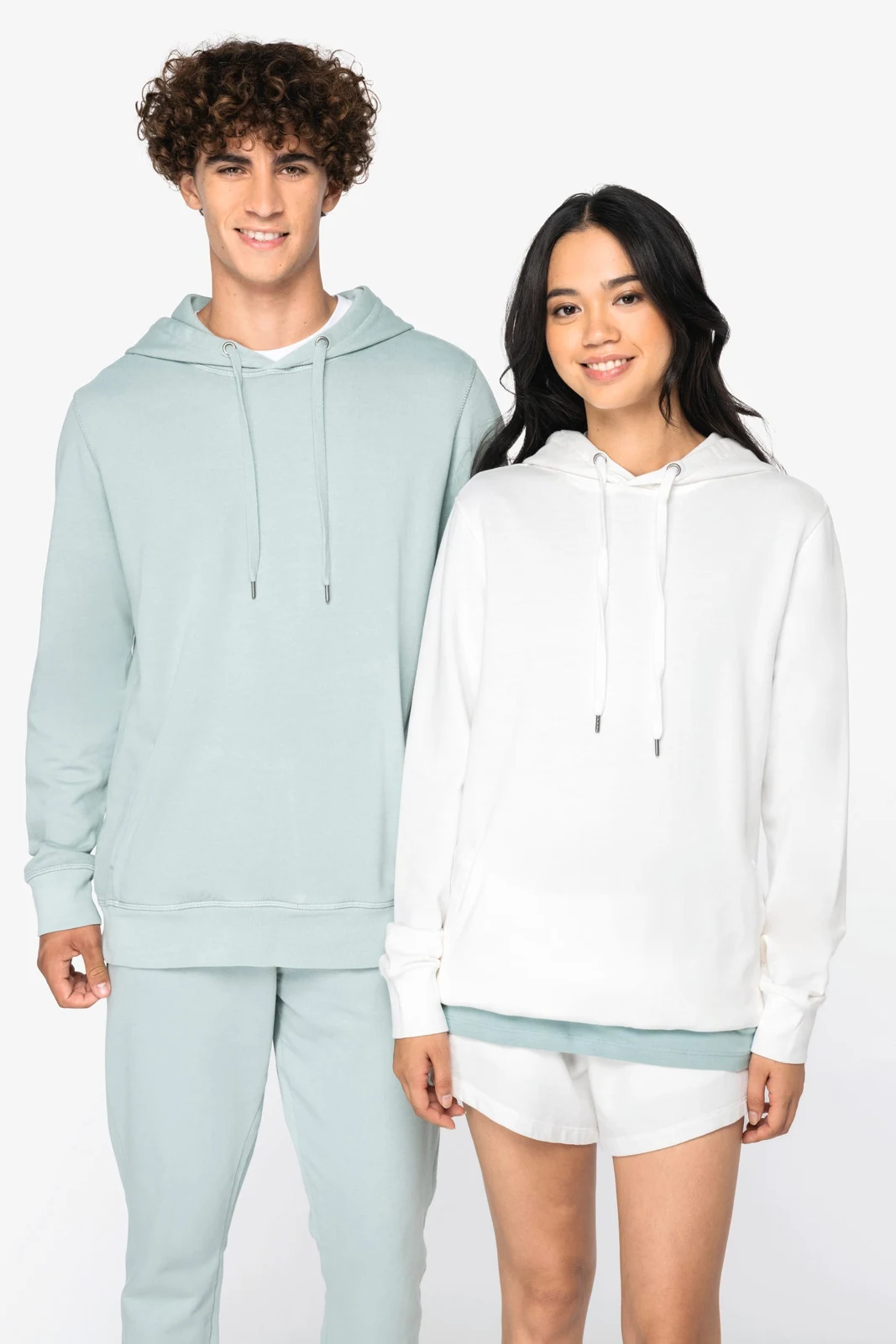 Umweltfreundliches Unisex-Kapuzensweatshirt aus French Terry