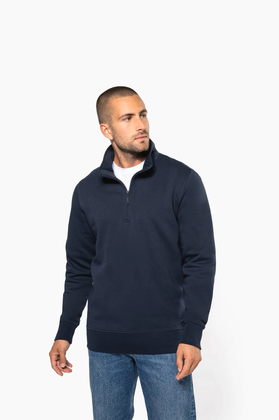 Sweatshirt mit Reißverschlusskragen