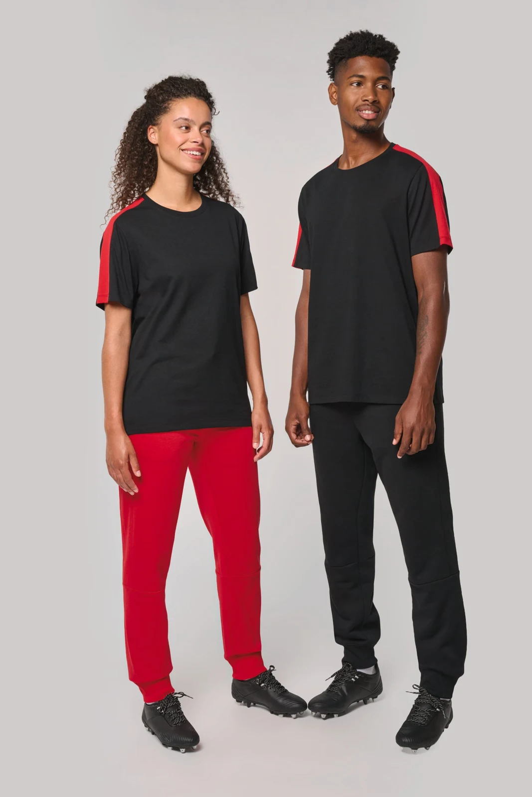 Zweifarbiges Unisex-Teamwear T-Shirt