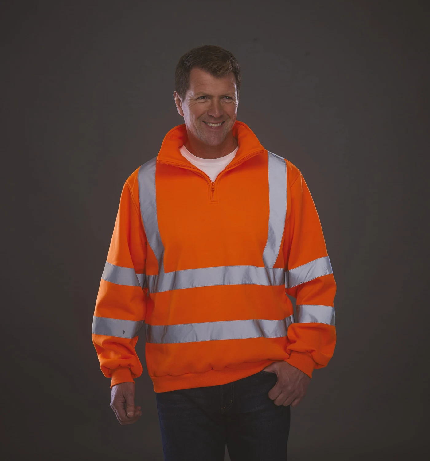 Hi-Vis 1/4 Zip Sweatshirt