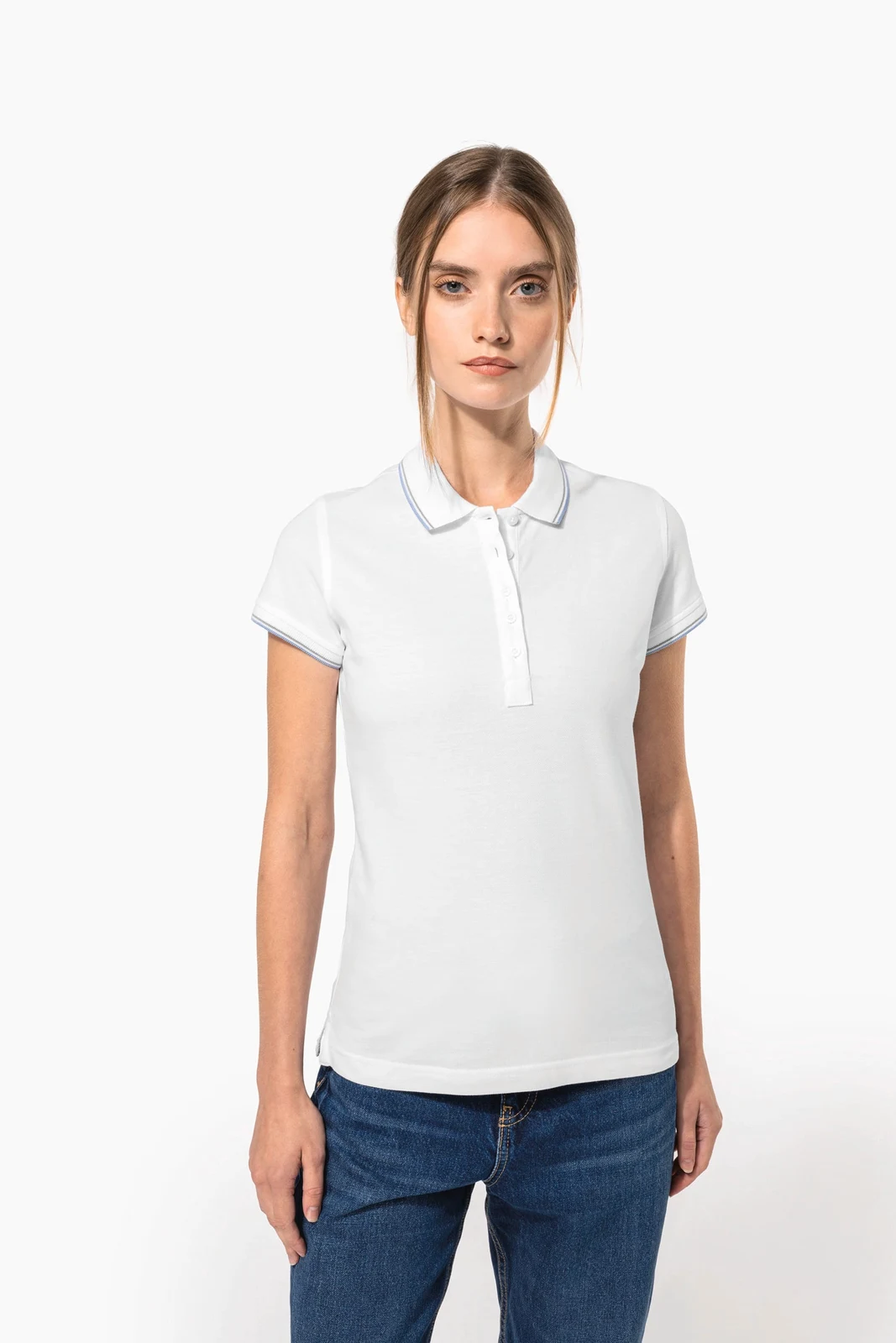 Damen Piqué Poloshirt Kurzarm