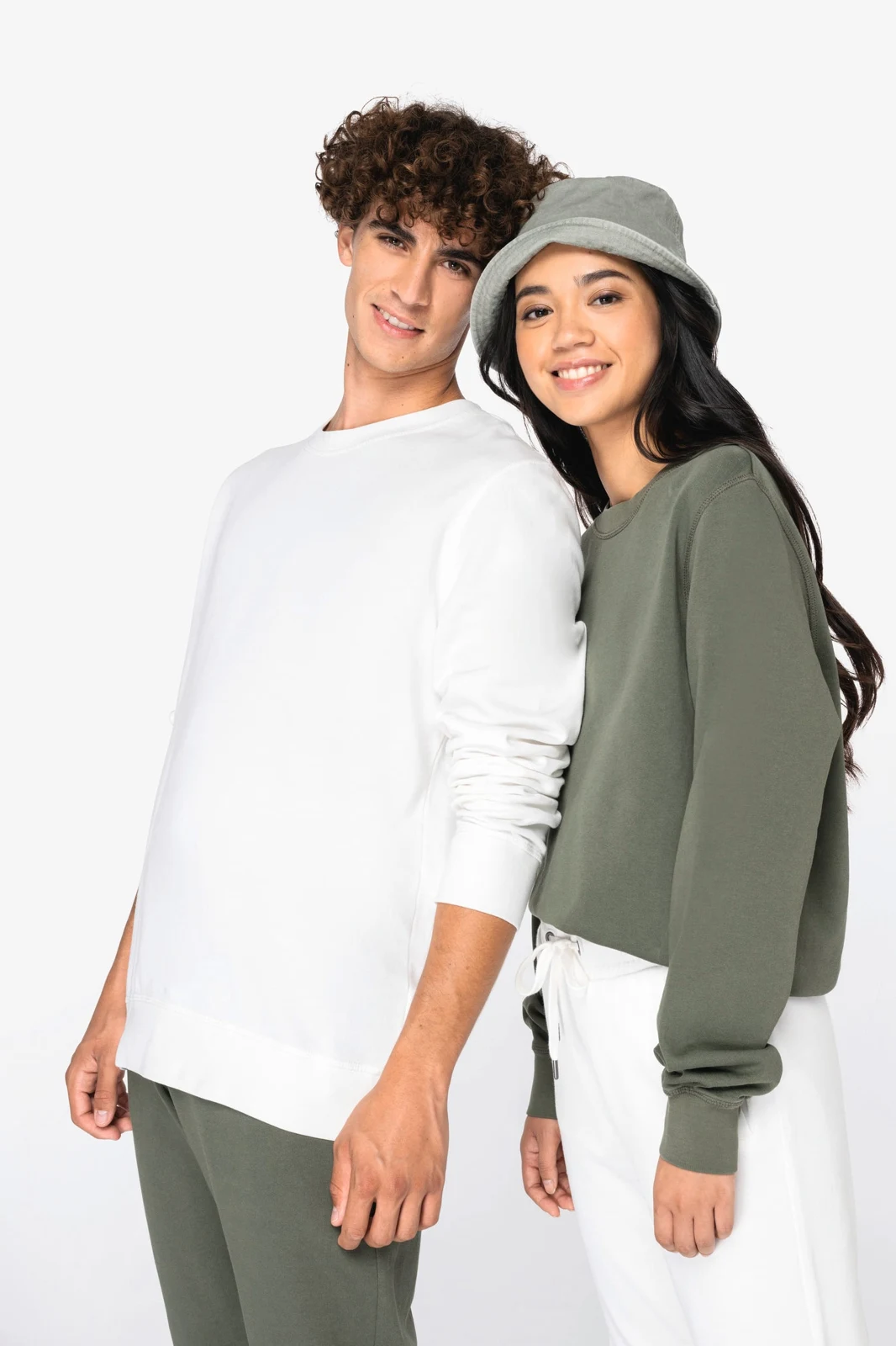 Umweltfreundliches Unisex Sweatshirt mit Rundhalsausschnitt aus French Terry