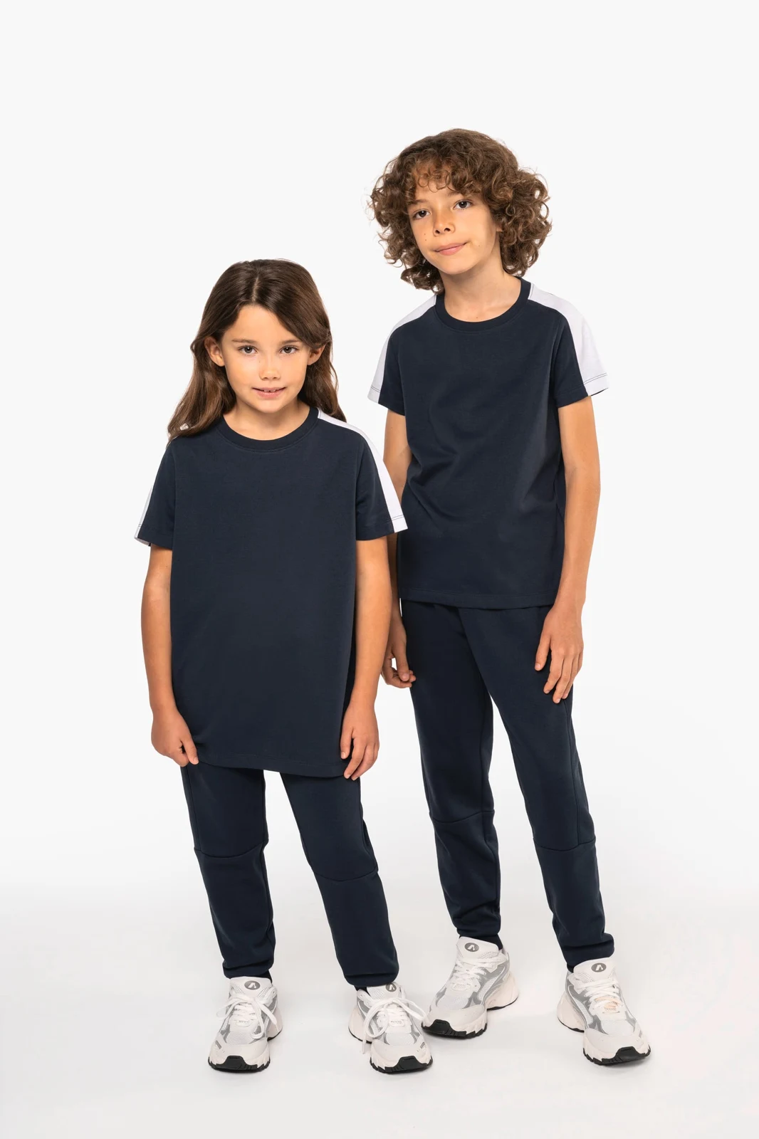 Zweifarbiges Kinder-Teamwear T-Shirt